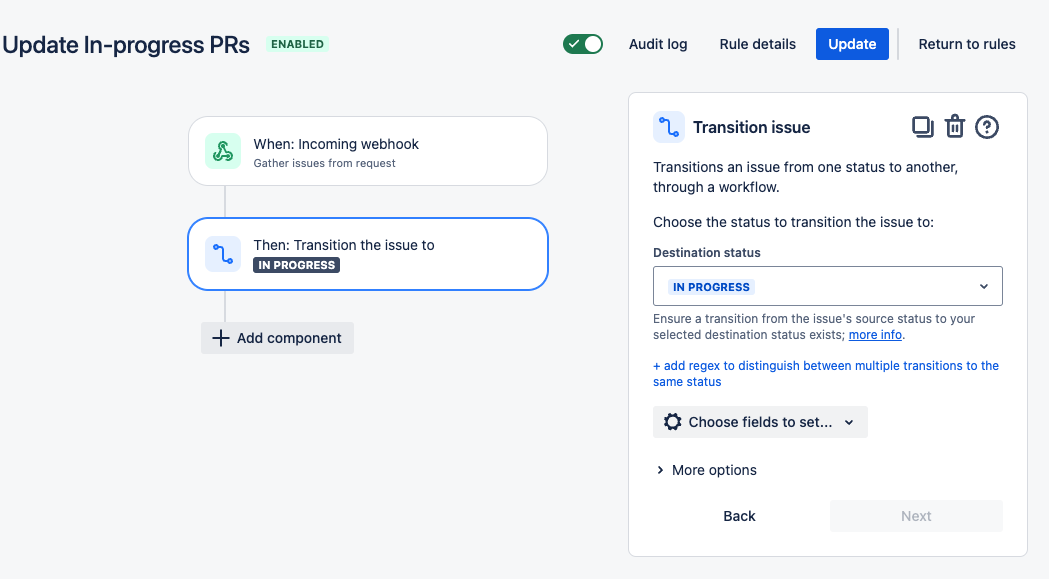 Automatic Jira Status Updates