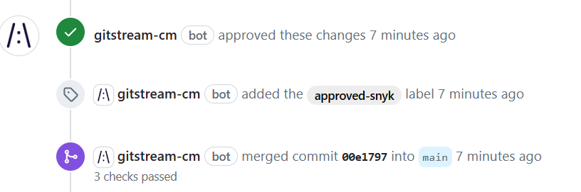 Approve and Merge Snyk Changes