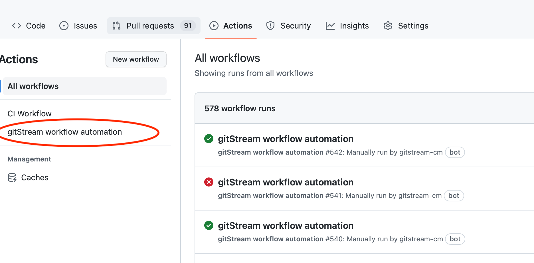 GitHub action