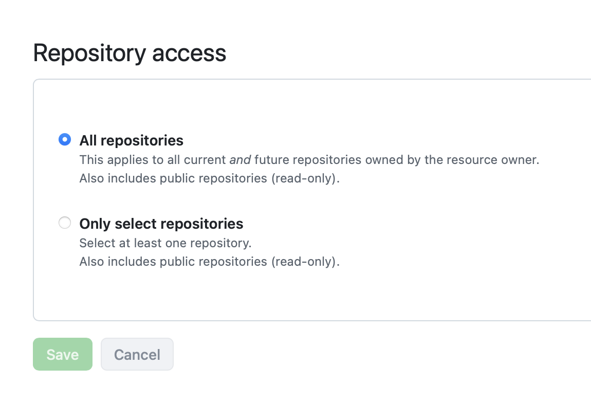 GitHub repository access